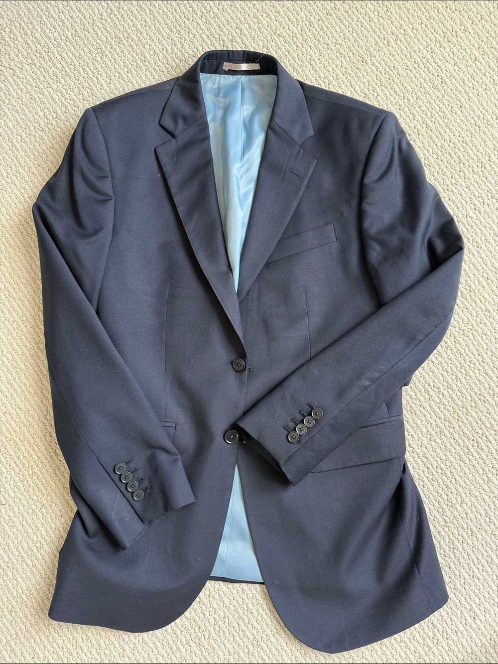 Charles Tyrwhitt Navy Single-Breasted Blazer